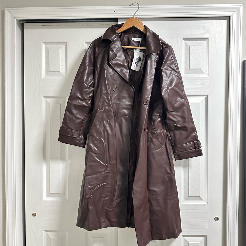 12th Tribe Dark Brown Leather Jacket